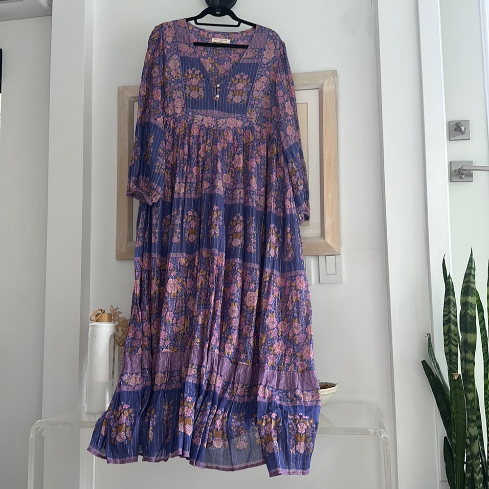 Spell Purple Floral Maxi Dress
